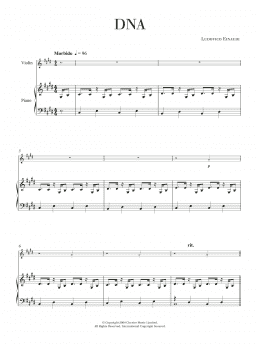 page one of Dna (Violin Solo)