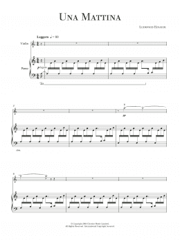 page one of Una Mattina (Violin Solo)