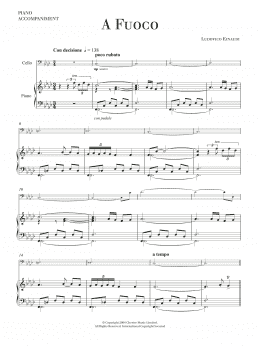 page one of A Fuoco (Cello Solo)