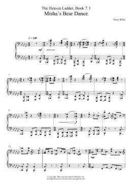 page one of Misha's Bear Dance (No.1 From The Heaven Ladder Book 7) (Piano Solo)
