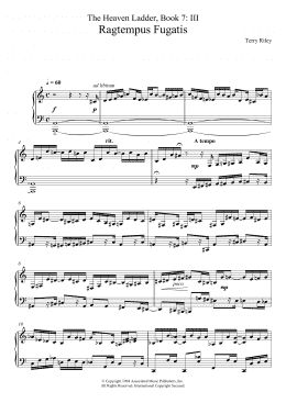 page one of Ragtempus Fugatis (No.3 From The Heaven Ladder Book 7) (Piano Solo)