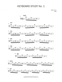 page one of Keyboard Study No.1 (Piano Solo)