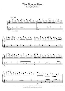 page one of The Pigeon River (Piano Solo)