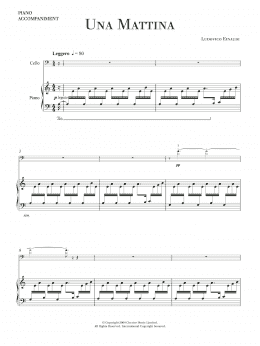 page one of Una Mattina (Cello Solo)