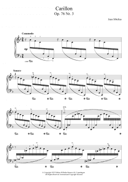 page one of 13 Morceaux, Op.76 - III. Carillon (Piano Solo)