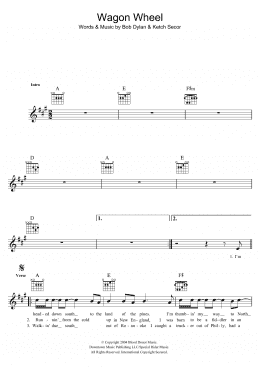 page one of Wagon Wheel (Lead Sheet / Fake Book)
