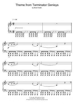 page one of Terminator Theme (Piano Solo)