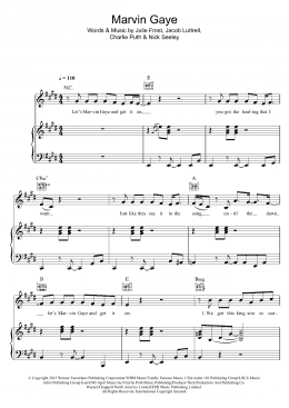 page one of Marvin Gaye (featuring Meghan Trainor) (Piano, Vocal & Guitar Chords)