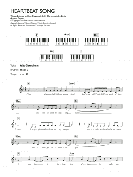 page one of Heartbeat Song (Piano Chords/Lyrics)