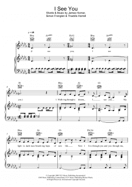 page one of I See You (Theme From 'Avatar') (Piano & Vocal)