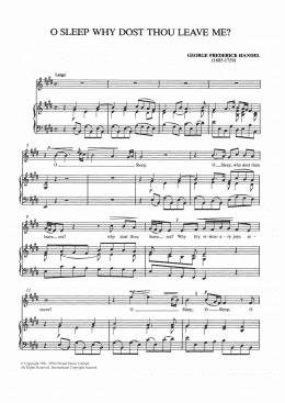 page one of O Sleep Why Dost Thou Leave Me? (Piano & Vocal)