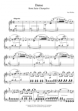 page one of Suite Champetre, Op.98B - III. Danse (Piano Solo)