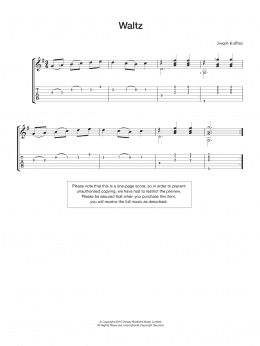 page one of Waltz (Easy Guitar)