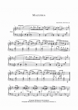page one of Mazurka In Do Menor (Piano Solo)