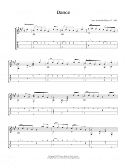 page one of Dance (Easy Guitar)