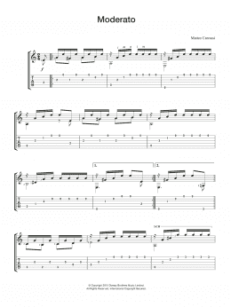 page one of Moderato (Easy Guitar)