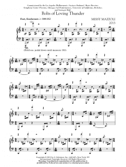page one of Bolts Of Loving Thunder (Piano Solo)