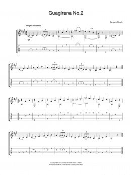 page one of Guagirana No. 2 (Easy Guitar)