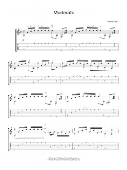 page one of Moderato (Easy Guitar)