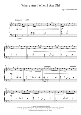 page one of Where Am I When I Am Old (Piano Solo)