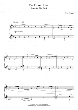 page one of Far From Home (From In The Pink) (Piano Solo)