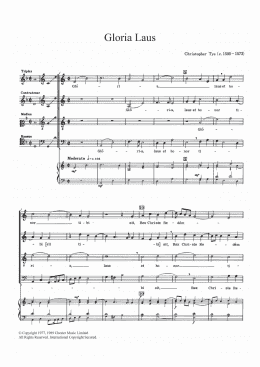 page one of Gloria Laus (SATB Choir)