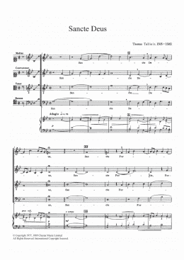 page one of Sancte Deus (SATB Choir)