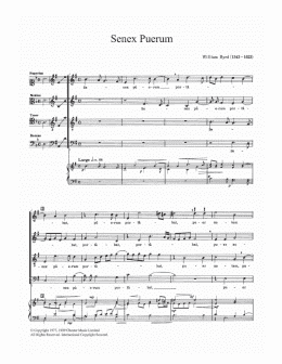 page one of Senex Puerum (Choir)