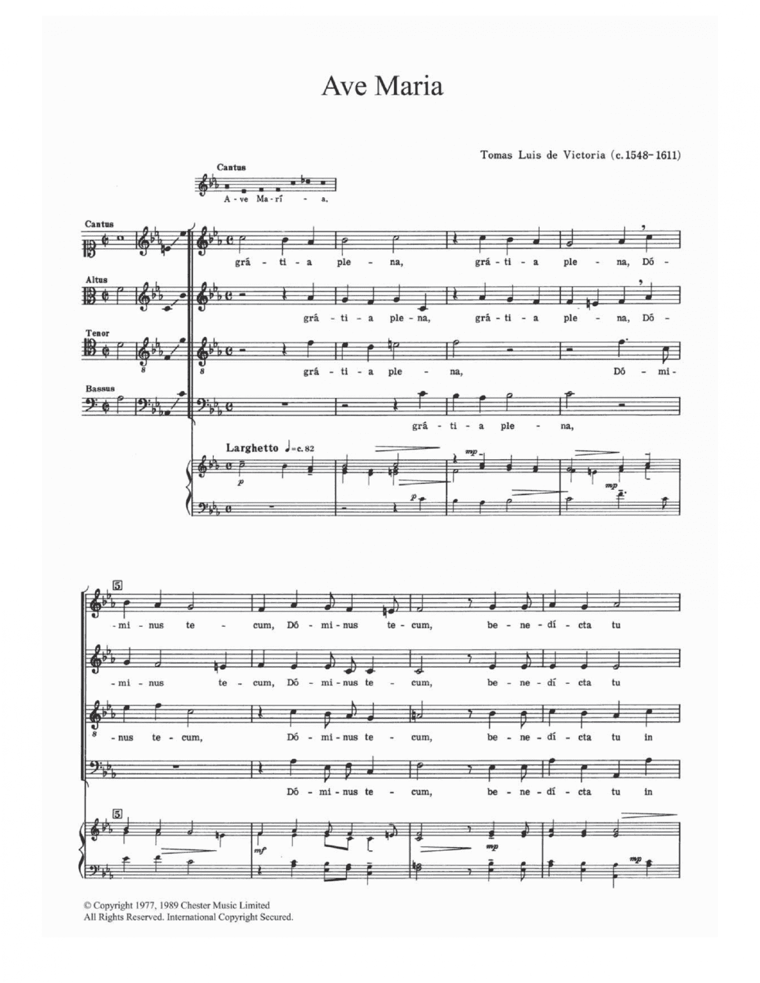 Ave Maria (SATB Choir)