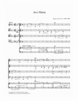 page one of Ave Maria (Choir)