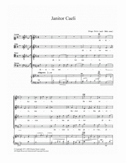 page one of Janitor Caeli (Piano, Vocal & Guitar Chords)