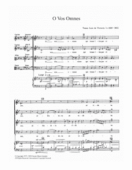 page one of O Vos Omnes (Choir)