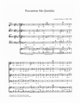 page one of Peccantem Me Quotidie (Choir)