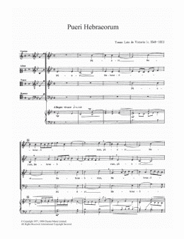 page one of Pueri Hebraeorum (Choir)