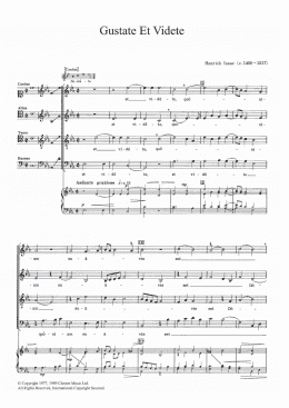 page one of Gustate Et Videte (SATB Choir)
