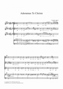 page one of Adoramus Te Christe (SATB Choir)