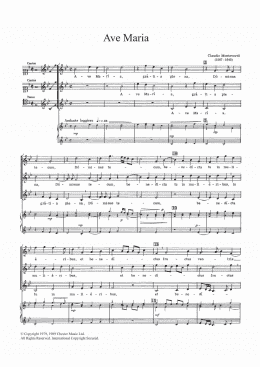 page one of Ave Maria (3-Part Mixed Choir)