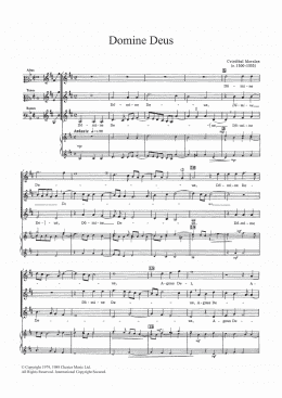 page one of Domine Deus (SATB Choir)