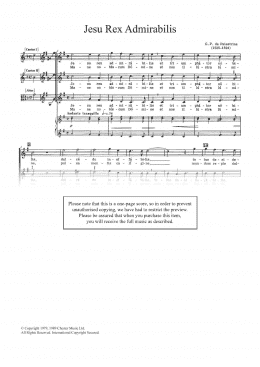 page one of Jesu Rex Admirabilis (SSA Choir)