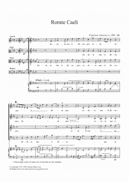 page one of Rorate Caeli (SATB Choir)