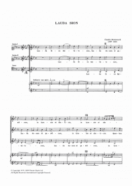 page one of Lauda Sion (Piano, Vocal & Guitar Chords)