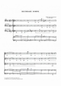 page one of Recordare Domine (Piano, Vocal & Guitar Chords)