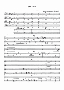 page one of Caro Mea (Choir)