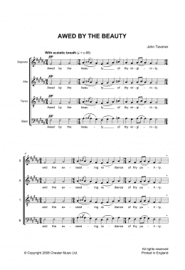 page one of Awed By The Beauty (Choir)