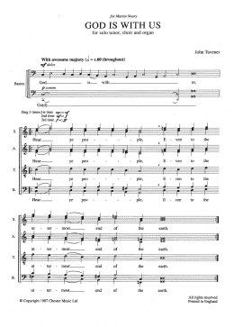 page one of God Is With Us (Piano, Vocal & Guitar Chords)