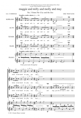 page one of Maggie And Milly And Molly And May (From 'The City And The Sea') (SATB Choir)