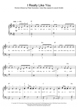 page one of I Really Like You (Piano, Vocal & Guitar Chords)