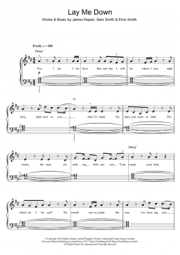 page one of Lay Me Down (Piano, Vocal & Guitar Chords)