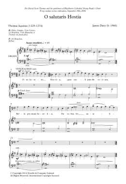 page one of O Salutaris Hostia (Choir)