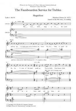 page one of Fauxbourdon Service (Piano, Vocal & Guitar Chords)